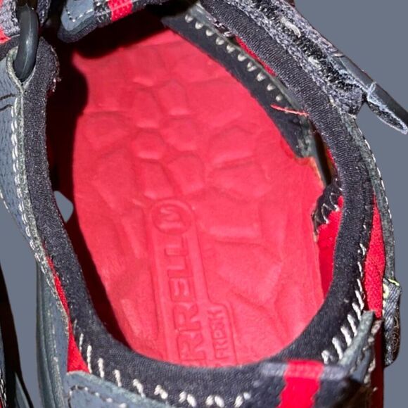 Big Boys Merrell Closed Toe Gray Red Select Grip Hydro Sandals Size 4M - Picture 5 of 7